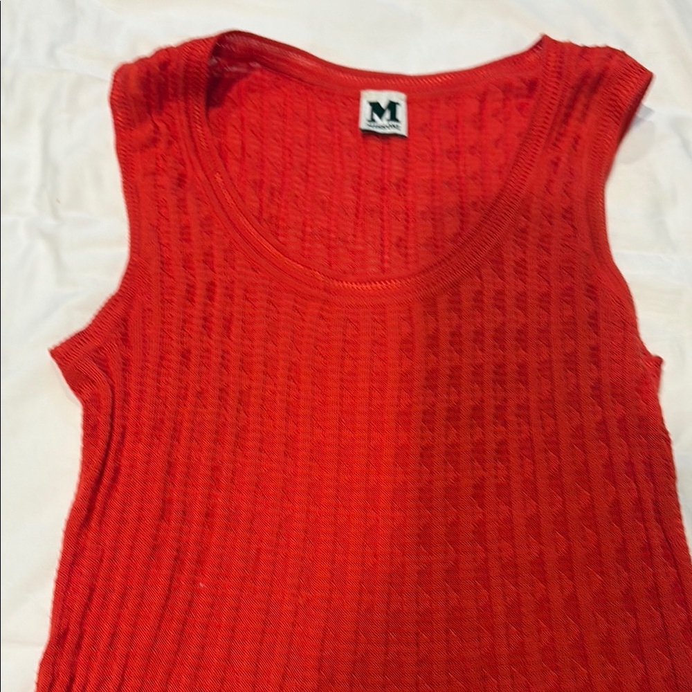 M by Missoni Red Midi Dress